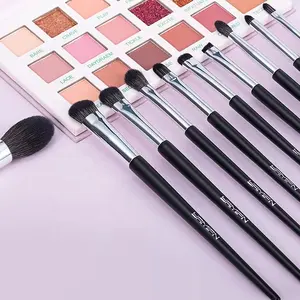 15-teiliges schwarzes Griff luxus professionelles Make-Up-Pinsel-Set für Gesicht und Augen hochwertiges Haar für den Einsatz im Schönheitssalon