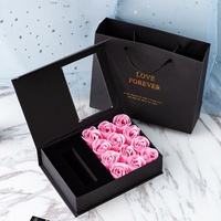 Lippenstiftdoos Rechthoekig China Zeepbloem Roos Geschenkdoos Ketting Sieradendoos Tanabata Valentijnsdag Sieraden Cadeau Spot