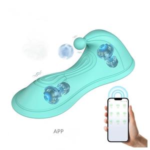 Uzaktan Klitoral <span class=keywords><strong>G</strong></span> Noktası Stimülasyonu Giyilebilir Külot Vibratörü 10 Frekanslı USB Şarj Edilebilir <span class=keywords><strong>G</strong></span>ünlük Su Geçirmez Masaj Minderi - Product Image 2