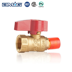 Bmag Brass van Trung Quốc nhà sản xuất CSA gas van NPT nữ chủ đề chì miễn phí Brass gas shut off Ball van - Product Image 4