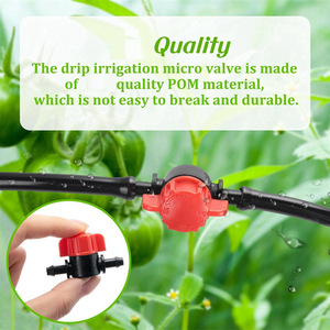 Connettori a innesto rapido in plastica F111 per tubi da 4/7 mm, adattatori a barb per irrigazione da giardino - Product Image 5