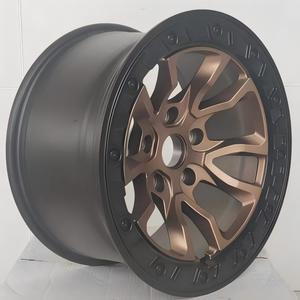 Rines <span class=keywords><strong>de</strong></span> Aleación Beadlock 17x8.5 ET0 5x127 Bronce Negro para Todoterreno, Compatibles con <span class=keywords><strong>Jeep</strong></span> Wrangler JK JL Gladiator Grand Cherokee 4x4 QS1356TP - Product Image 6