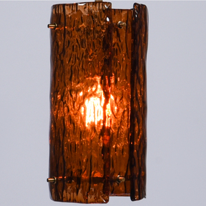 Amber Glass Pendant <b>Light</b> Brushed BrassHanging Lamp Modern Decorative Ceiling <b>Light</b> for Bedroom <b>Dining</b> Room Hotel OEMODM Factory - Product Image 4