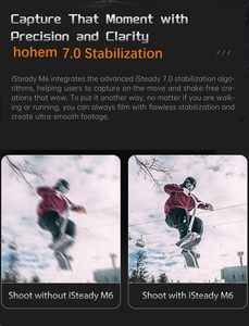 <span class=keywords><strong>Hohem</strong></span> <span class=keywords><strong>iSteady</strong></span> M6 KIT stabilisateur de cardan portable trépied Selfie pour Smartphone avec éclairage vidéo lumière de remplissage magnétique AI - Product Image 5