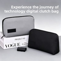 Organizador de Accesorios Digitales, Cable de Datos, Banco de Energía, Estuche para Auriculares, Bolsa de PVC de Gran Capacidad, Resistente al Desgaste, Impermeable, Bolsa de Aseo