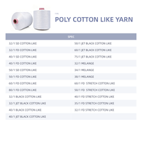 Fil de polyester 100% type coton 32S/1 SD/FD RW, vente en gros, qualité AA, prix compétitif, fabricant chinois