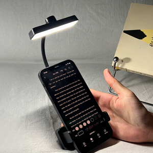 Luz de Lectura Recargable para Smartphone EGH con Cuello Flexible y Clip Tipo-C - Lámpara LED Portátil para Libros y Teléfonos Móviles - Product Image 1