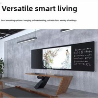 Tableau noir intelligent coulissant Nano, écran tactile intelligent, machine tout-en-un pour l'enseignement et la formation, tableau blanc électronique multimédia HD