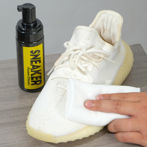 Kit de Cuidado de Calzado al por Mayor, Set de Limpieza de Zapatillas Impermeables, Cepillo para Suela y Empeine de Espuma, Líquido <span class=keywords><strong>Limpiador</strong></span> de Calzado, Elimina Manchas - Product Image 3