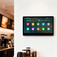 Système d'affichage de commande de cuisine à écran tactile capacitif large de 15,6 pouces 1366*768, système de point de vente de restaurant Windows, KDS