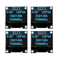 Módulo de Pantalla OLED de 0.96 Pulgadas, 128x64, Azul, I2C SSD1306, 3.3V, 4 Pines