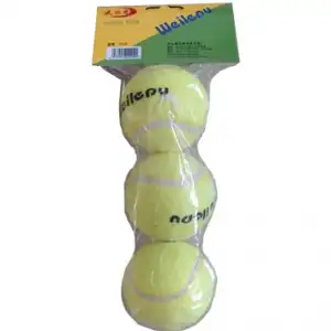 प्रतिस्पर्धी मूल्य अच्छी रासायनिक फाइबर सामग्री टेनिस गेंदों वयस्कों आउटडोर खेल कस्टम लोगो