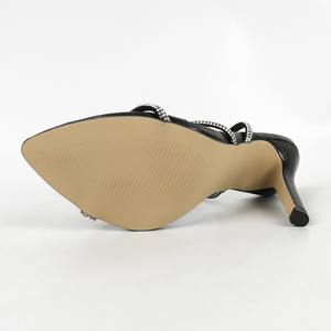 Nouvelles Sandales Stilettos à Bout Ouvert et Pointu, Laçage Croisé, Rehaussant le Talon, pour Femme - Vente en Gros d'Usine - Product Image 4