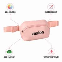 Sac banane personnalisé avec logo sur mesure, vente en gros, sac de ceinture en polyester, fabricant OEM, étanche
