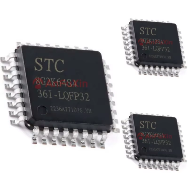 STC8G2K32S4-36I-LQFP32 STC8G2K60S4-36I-LQFP32 STC8G2K64S4-36I-LQFP32 Microcontroller MCU/MPU/SOC Anfuxin Chip IC LQFP32