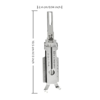 Outils de serrurier professionnels de haute qualité Lishi K9 V.4 2-en-1 Décodeur et outil de déverrouillage de serrure de porte de voiture