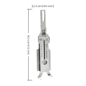 เครื่องมือช่างทำกุญแจแบบมืออาชีพ Lishi ตัวล็อคประตูรถแบบ2-in-1 <span class=keywords><strong>V</strong></span>.4 K9 - Product Image 6