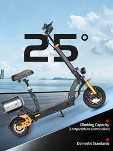 Scooter Eléctrico Todoterreno JLM S6 de Alto Rendimiento, 1200W, 11 Pulgadas, 48V, 20.8Ah, 55km/h, Plegable para Adultos, Carga de 150kg, Control por Aplicación - Product Image 3