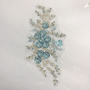 Mới nhất may DIY phụ kiện thêu lưới đính cườm và sequined ren đính lt2647a - Product Image 2