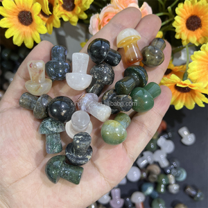 Tay Khắc 2 <span class=keywords><strong>Cm</strong></span> Vật Liệu Hỗn Hợp Nấm Tự Nhiên Tăng Thạch Anh Nấm Cho Chữa Bệnh Thiền - Product Image 2