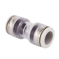 ANMASPC HDPE câble à Fiber optique coupleur de microduct droit connecteur de conduit de télécommunication à Fiber soufflée pour FTTX Ftth