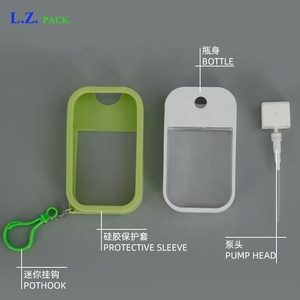 Bouteille <span class=keywords><strong>de</strong></span> désinfectant pour les mains, rechargeable, 38/45/50ml, PETG, 1 pièce, flacon <span class=keywords><strong>de</strong></span> pulvérisation <span class=keywords><strong>de</strong></span> parfum, avec porte-clés, carte <span class=keywords><strong>de</strong></span> crédit, 100 pièces, en Stock - Product Image 6