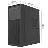 Huntkey Dark Hunter 5 Computer Case Desktop DIY Full-Side Panel Gaming Liquid Cooled ATX Mid Tower Chassis