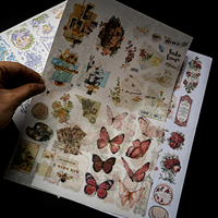 Papier autocollant holographique imprimable à jet d'encre A3 A4, papier washi japonais, mat givré, translucide, autocollant de traçage, dos en plastique transparent