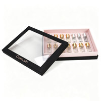 Boîte Cadeau de Luxe pour Flacon de Parfum, Fermeture Magnétique, Écologique, Fenêtre PVC Gaufrée, Conception en Deux Pièces, Couleur Personnalisée, Prix de Gros