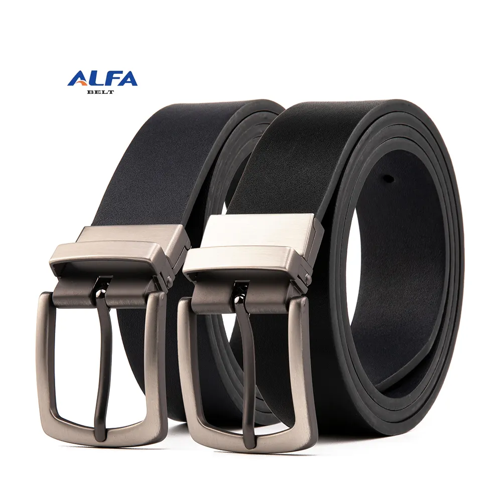 Alfa Chinese Factory Direct Selling Men's Business Belts Leather Men Casual PU Leather For Belt