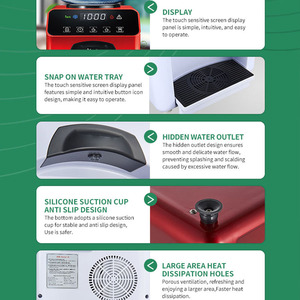 Электрический настольный диспенсер для горячей и холодной воды 110В/220В, пластиковый кулер для воды для домашнего использования, компактная система подачи воды - Product Image 5