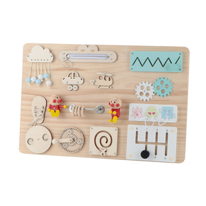 Tablero de Actividades Educativo de Madera, Reloj Despertador, Tablero de Emparejamiento de Cordones, Equipo de Bricolaje Ecológico para Bebés y Niños Pequeños, Unisex, Certificado de Seguridad - Product Image 3