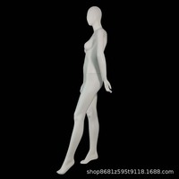 Maniquí de cuerpo completo de FRP blanco mate para tienda de ropa, estilo coreano, para exhibición de vestidos de novia
