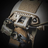 Lampe tactique pour casque à col de cygne flexible et réglable, corps robuste et durable, lumière de signalisation pour casque tactique