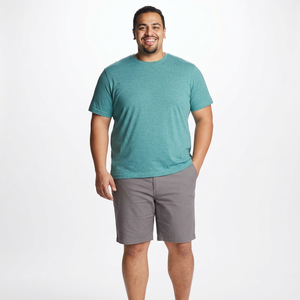 T-shirts personnalisés pour hommes, broderie de haute qualité, logo imprimé, manches courtes, décontractés, en spandex et polyester, coupe ample, pour la salle de sport - Product Image 1