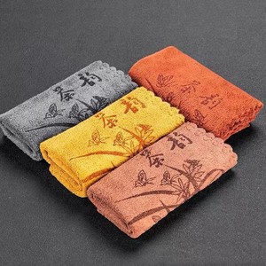 Vente en gros de torchons en microfibre avec logo personnalisable, ensemble de torchons de table épaissis absorbant l'eau et non pelucheux pour usage domestique - Product Image 3
