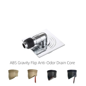 Sifone a pavimento quadrato in acciaio inox 304 cromato lucido, profondo, anti-odore, a connessione rapida, anticorrosione, per esterni e scantinati - Product Image 2