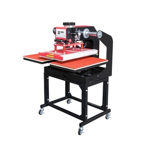 เครื่องรีดร้อนกึ่งอัตโนมัติ ขนาด 24x16 นิ้ว แบบสองโต๊ะทำงาน สำหรับงานพิมพ์ลายบนผ้า - Product Image 3