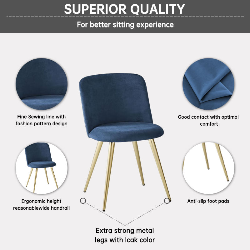 Aptdeco West Elm Lila Upholstered Dining Chair West Elm Blue