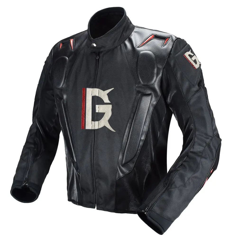 Gr Heren Pu Lederen Motorrijjack Winter Warm Motorcross Motorracen Beschermende Jas Kleding