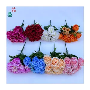 The Quality 12 Fork Rose Manufacturers Direct Sales Of High Quality Multi Rose Silk Flower Home Decoration Artificial Flowers