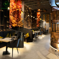 HUALIN Design d'intérieur 3D pour restaurants ; Mobilier de restaurant sur mesure et matériaux décoratifs directement de l'usine