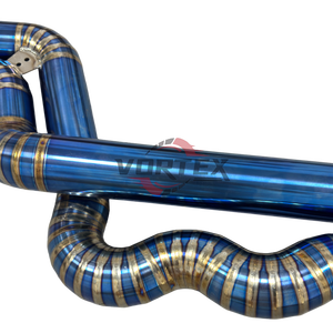 Sistema de Escape Catback VORTEX Grado 5 Ti Valvetronic para BMW F80 M3/F82 M4 2014-2018, Puntas Azules de Titanio Quemado, Tubo en X de 1.2mm de Grosor - Product Image 4