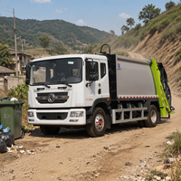Camion compacteur de déchets Dongfeng 12CBM 6x4 Diesel, entretien facile, pièces détachées disponibles pour la collecte des déchets en Amérique du Sud