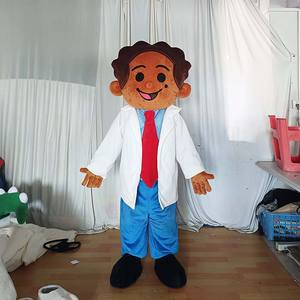 Costume de mascotte scientifique unisexe pour adultes, blouse blanche de médecin, costume de cosplay professionnel pour tous les événements et fêtes - Product Image 1