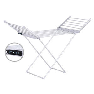 Asciugatrice elettrica pieghevole portatile con regolatore di temperatura Timer intelligente fornitura di biancheria alata per l'asciugatura del balcone - Product Image 2