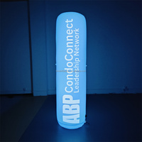Colonne lumineuse LED gonflable sur mesure 2m 3m avec ventilateur intégré, durable et étanche pour événements extérieurs et publicité promotionnelle