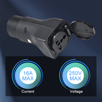 Adaptateur de chargeur de décharge latérale de voiture électrique EV GBT 16A avec la station d'alimentation extérieure de prise de l'UE (besoin de voiture soutient V2L)