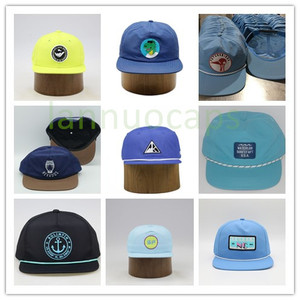 Hóa Đơn Phẳng Điều Chỉnh Dây Đeo Da Trống Sợi Dây Thừng Hóa Đơn <span class=keywords><strong>Hat</strong></span> 5 Bảng Điều Chỉnh Nylon Không Có Cấu Trúc Snapback Cap - Product Image 6