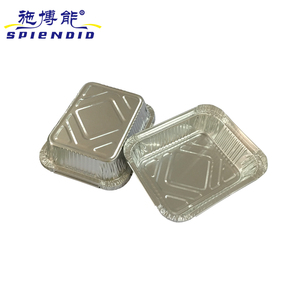 Hữu ích có thể tái chế dùng một lần nướng Khay nhôm lá tấm nhựa vật nuôi nắp giấy Takeaway thực phẩm BBQ lá container - Product Image 4